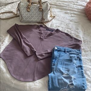 Calvin Klein Jeans Mauve Henley shirt
